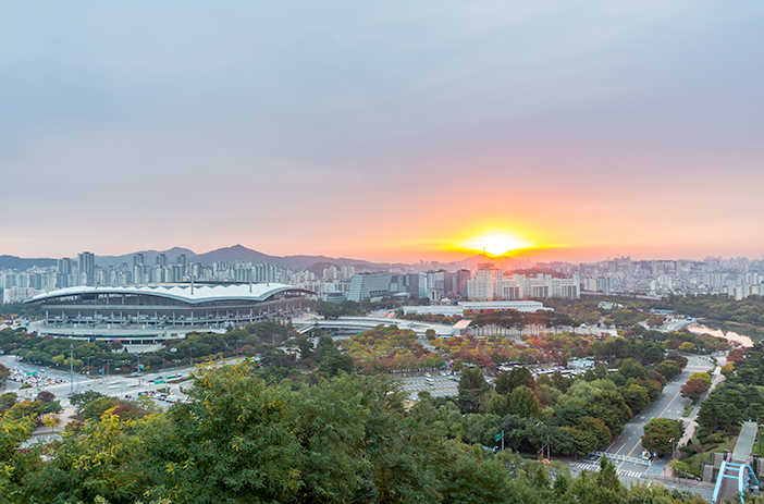 Sunrise from Haneul Park