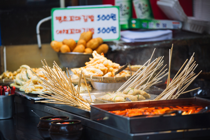 Straßensnacks am Traditionellen Markt Haeundae
