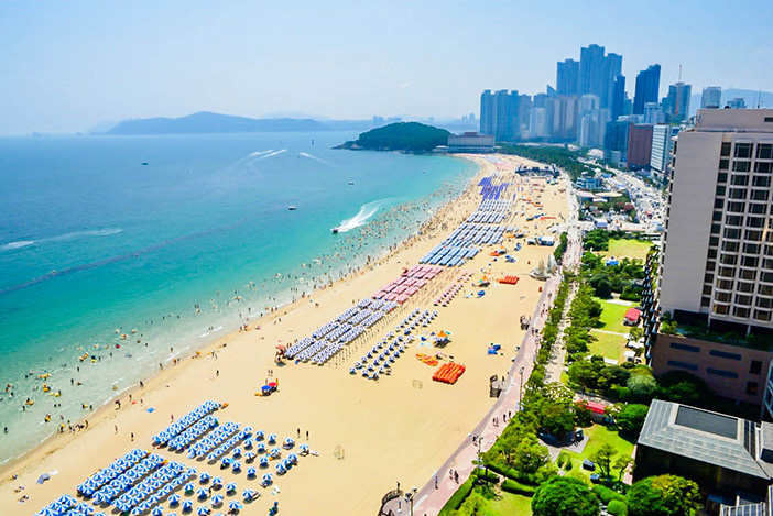 Plage Haeundae (aut: Arrondissement Haeundae)