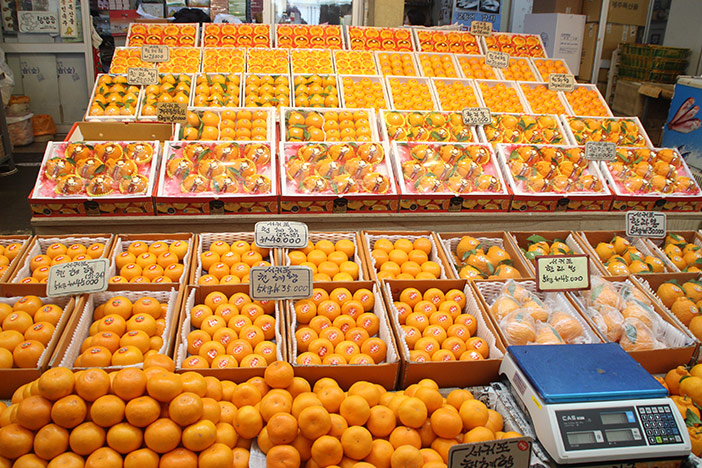 柑橘類売り場