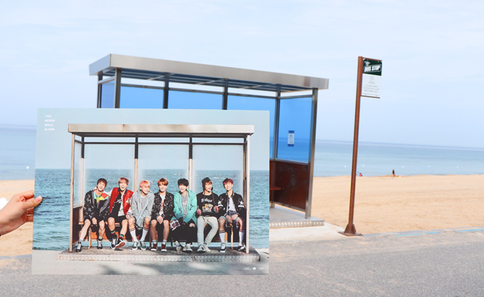 Bangtan Bus Stop & Jumunjin Beach (Credit: Big Hit Entertainment)
