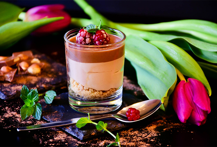 Schokoladendessert-Café
