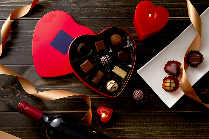 Schokolade zum Valentinstag
