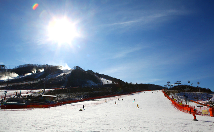 Skipiste im Alpensia Resort