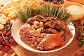 Herb Ori Chalheuk Gui (Grilled Herb Duck), Food