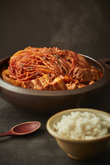 Mugeunjidwaejikimchijjim(Braised Pork with Aged Kimchi)