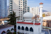 Muslim Mosque and Halal Food