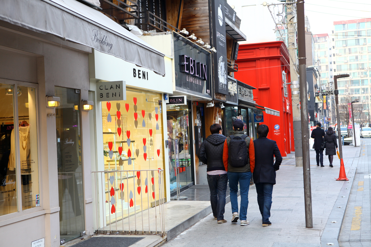 압구정 거리 초기 모습