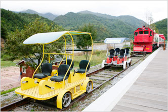 Jeongseon Rail-bike Ride 