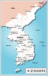 geographical korea map