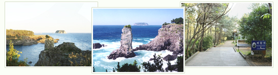 Final destination of the route: the Oedolgae (외돌개) Seaside Promenade
