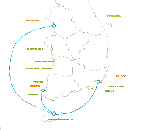 Routes de Ferry
