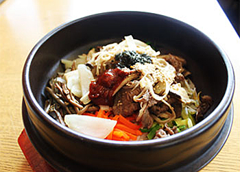 Mushroom bulgogi bibimbap