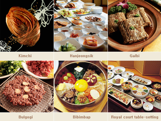 Major Korean foods