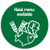 Halal menu available
