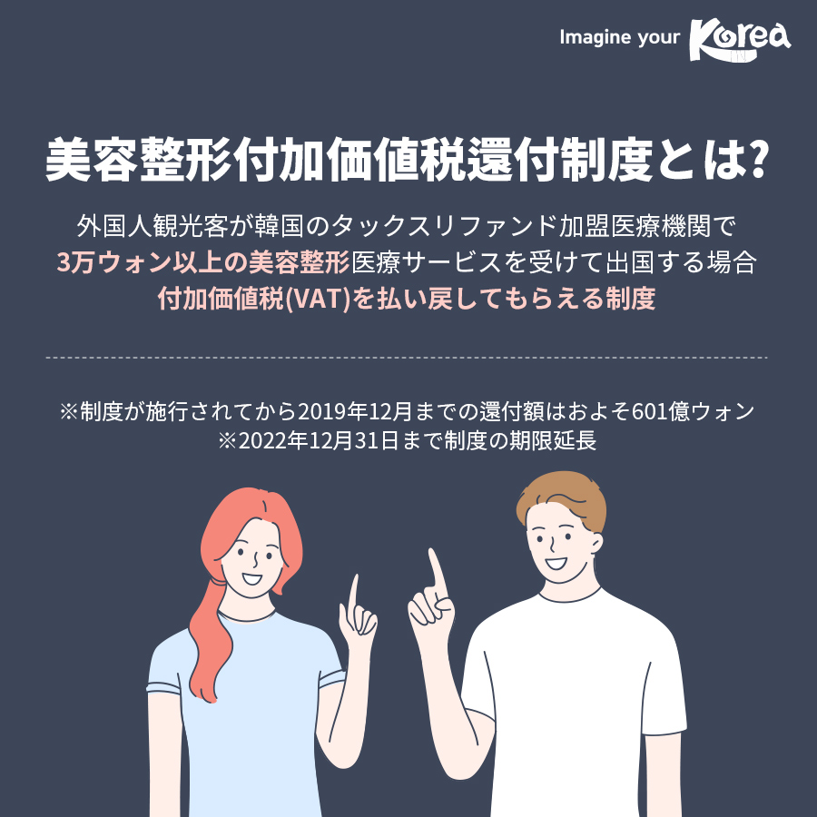 カードニュース] 美容整形付加価値税還付制度 : 韓国観光公社公式サイト「VISITKOREA」