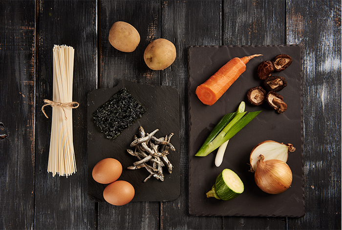 The ingredients of Korean Food