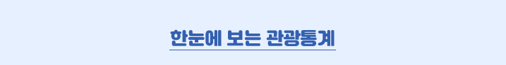 한눈에 보는 관광통계