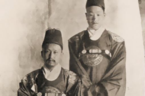 Foto de los reyes Gojong y Sunjong