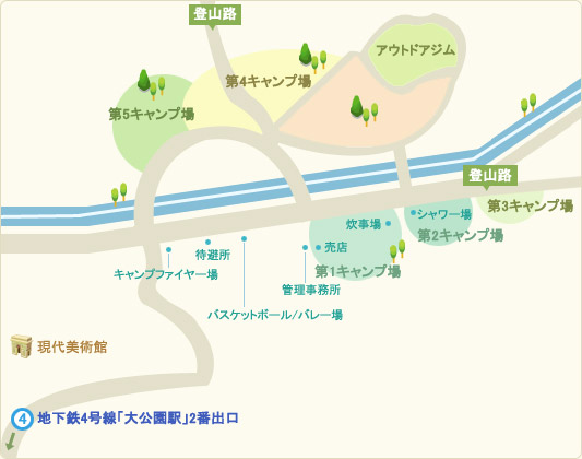 Natural Campsite in Seoul Grand Park