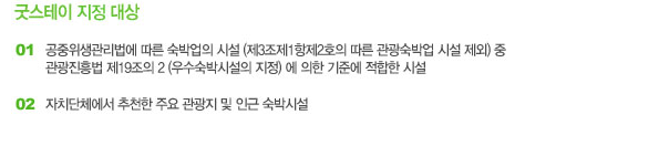 굿스테이 지정대상