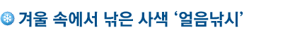겨울 속에서 낚은 사색 ‘얼음낚시’