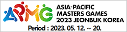 ASIA-PACIFIC MASTERS GAMES 2023 JEONBUK KOREA Period : 2023.05.12. ~ 30.