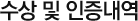 수상 및 인증내역