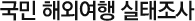 국민 해외여행 실태조사