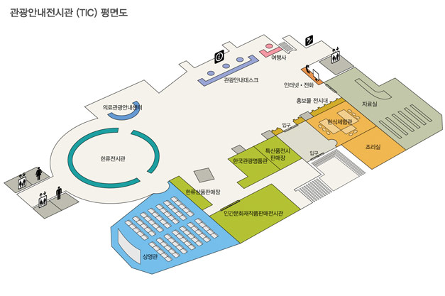 관광안내전시관(TIC)평면도