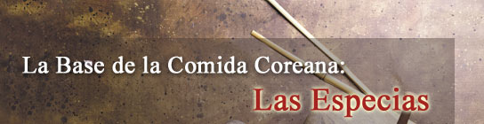 Comida coreana-Especias