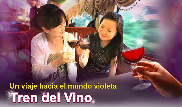 Un viaje hacia el mundo violeta – Tren del Vino