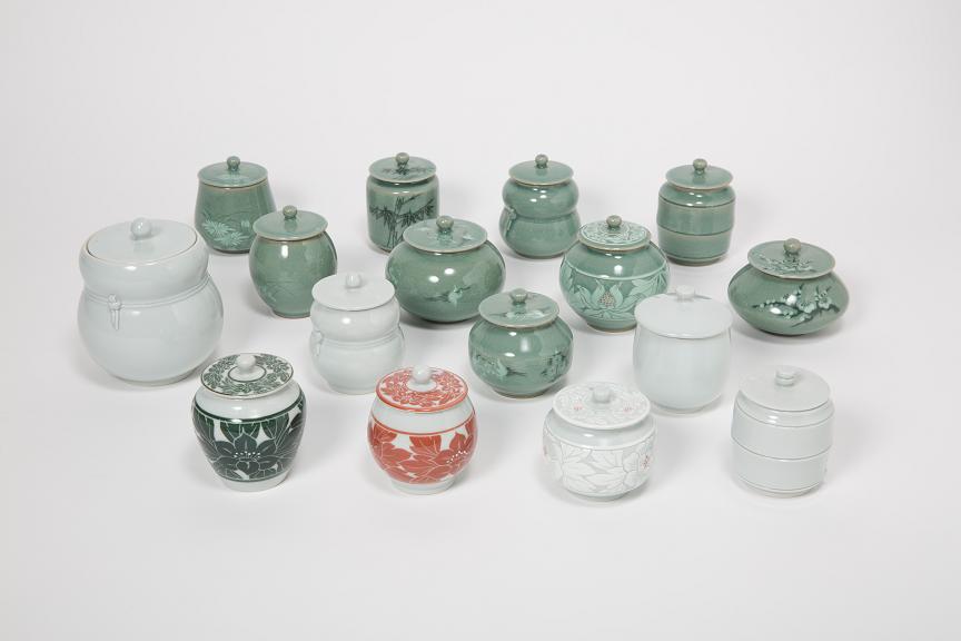 청자·백자 1인 차호