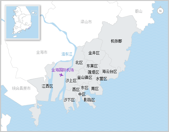 釜山港地图图片