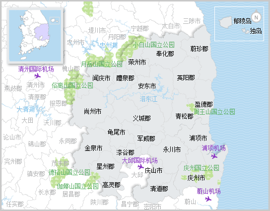 韩国庆尚南道地图图片