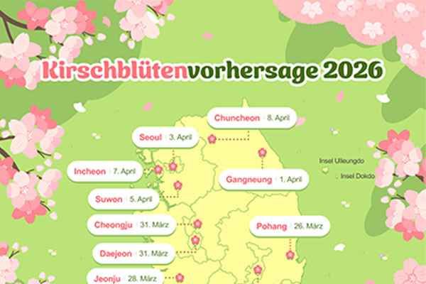 Kirschblütenvorhersage 2026