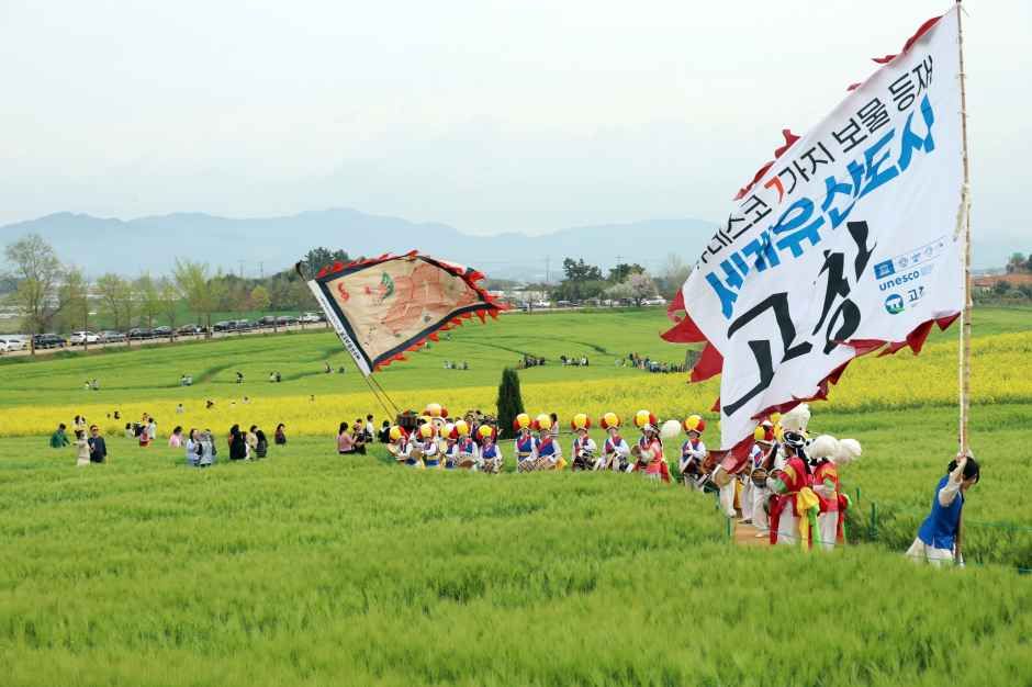 Gochang Festival der grünen Gerstenfelder (고창청보리밭 축제)