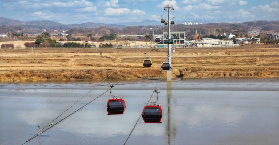 坡州临津阁和平缆车（坡州DMZ缆车）