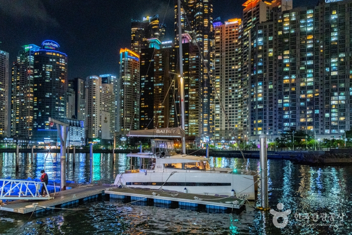 Preparing to set sail: a public yacht at The Bay 101