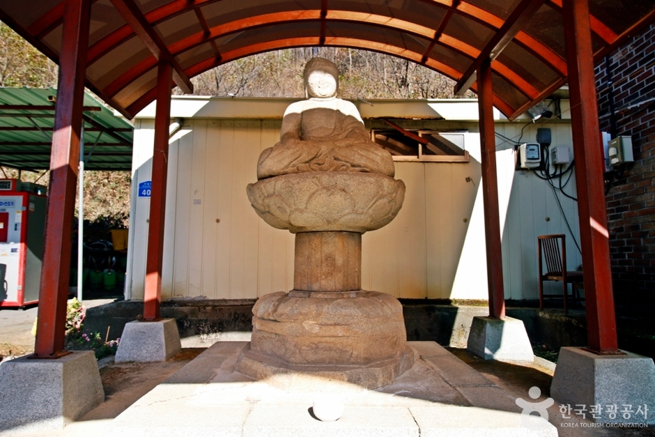 忠州 五岬寺址 石造如来坐像