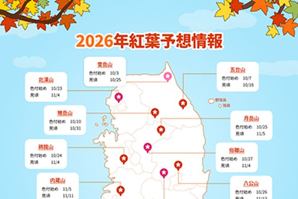 2026年 紅葉予想情報