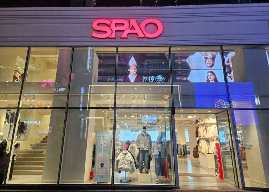 [事後免税店]SPAO（スパオ）トンソンロジュンアン（東城路中央）店(스파오 동성로중앙점)