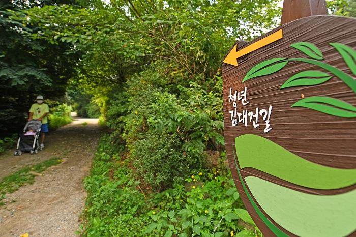 Signpost of the Young St. Andrew Kim Taegon Trail