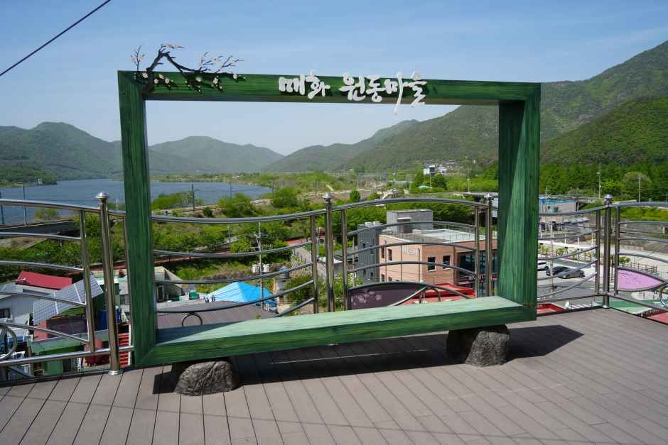 洛東江と京釜線が一望できる見晴台