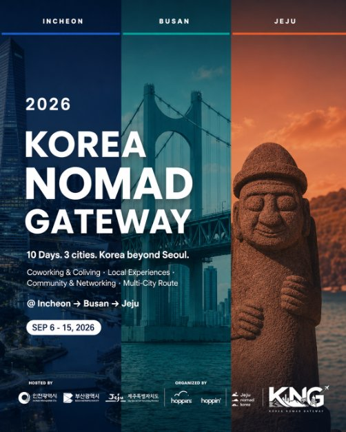 <em>Image: Korea Nomad Gateway – Incheon, Busan & Jeju (Credit: Hoppers)</em>