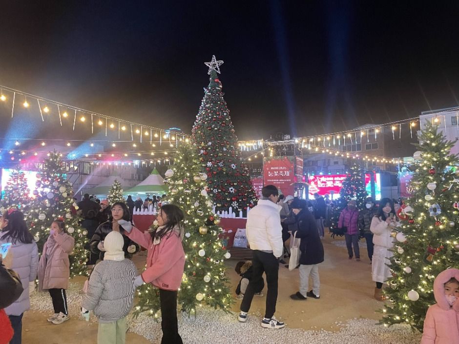 蔚山 城南洞 雪花祭り