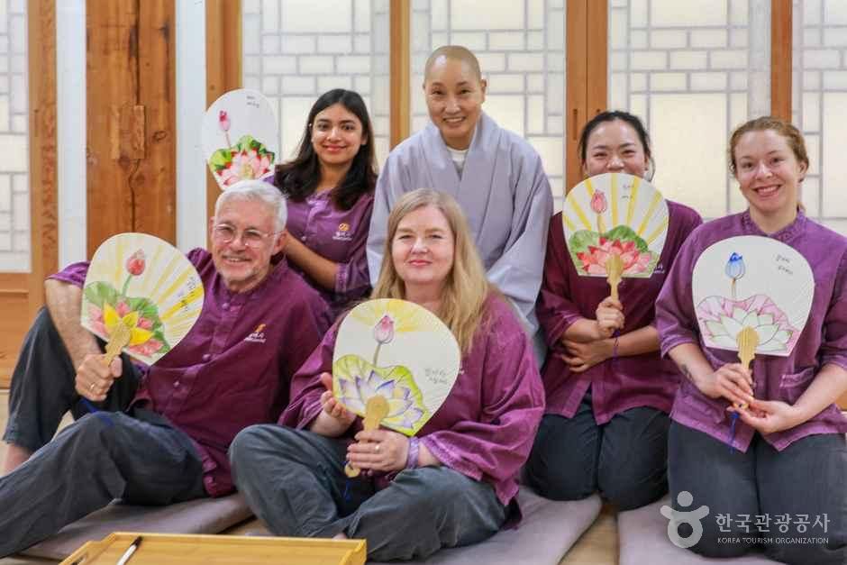 Participants Posing with Self-Made Traditional Folding Fans