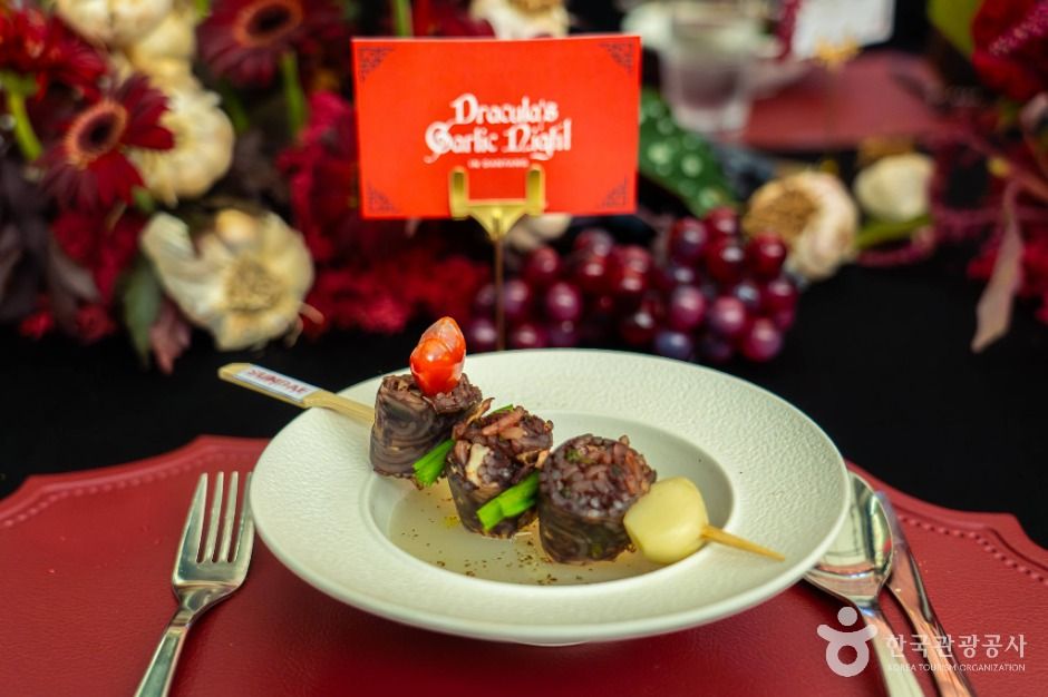 Garlic Sundaeguk reinvented in a fine dining style   