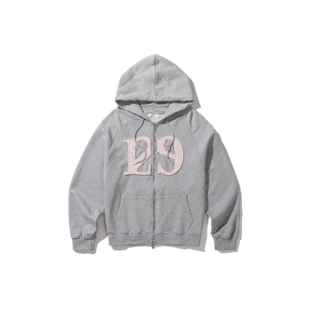 129 LOGO PATCH HOODED ZIP-UP
