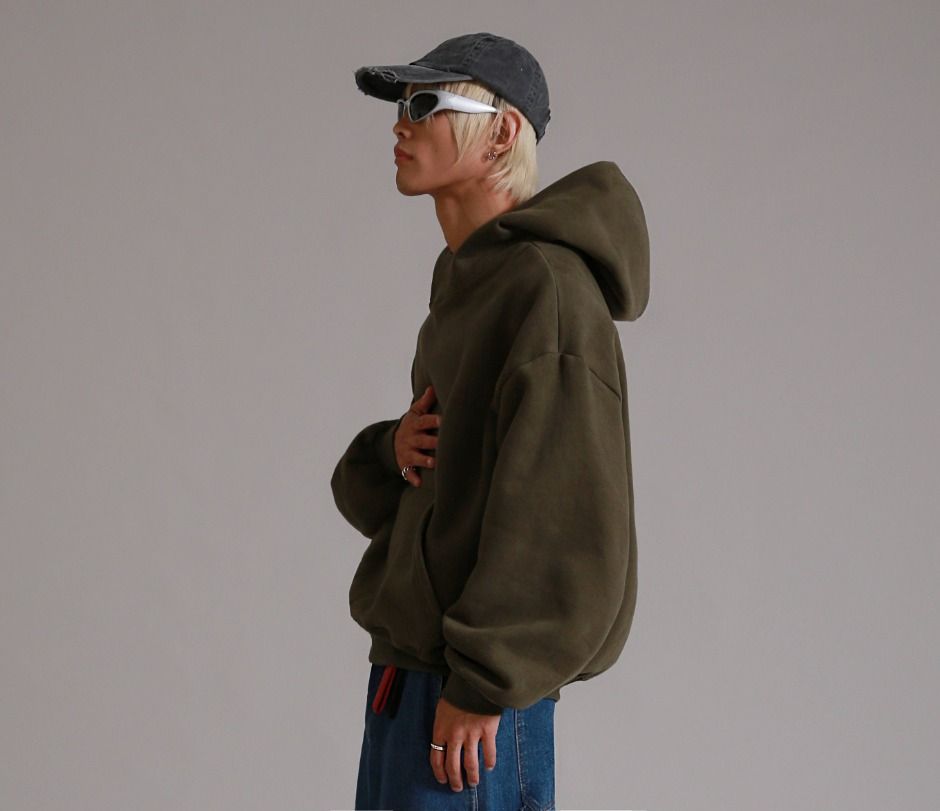 Essential Peach Skin Balloon Over Hoodie ⓒLIKE THE MOST